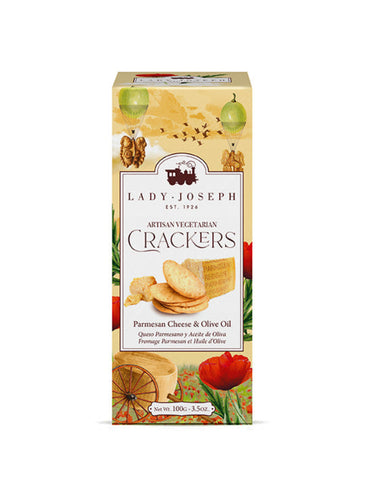 Lady Joseph Artisan Crackers with Parmesan Cheese & Olive Oil 100gr