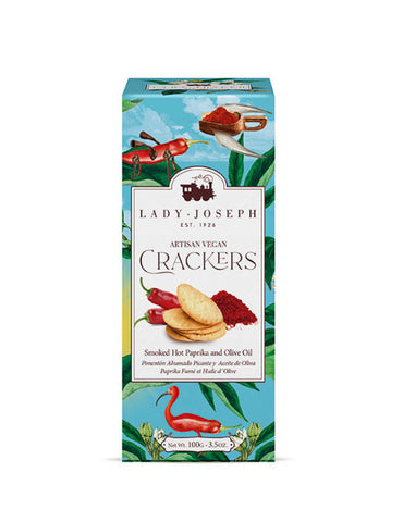 Lady Joseph Artisan Crackers with Smoked Hot Paprika & Olive Oil 100gr
