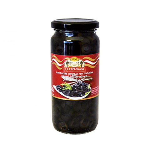 La Explanada Sliced Black Olives 220gr