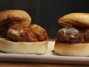 Pesto Meatball Burger
