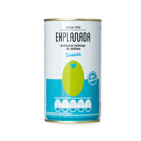 La Explanada Low Salt Anchovy Stuffed Manzanilla Olives 350gr