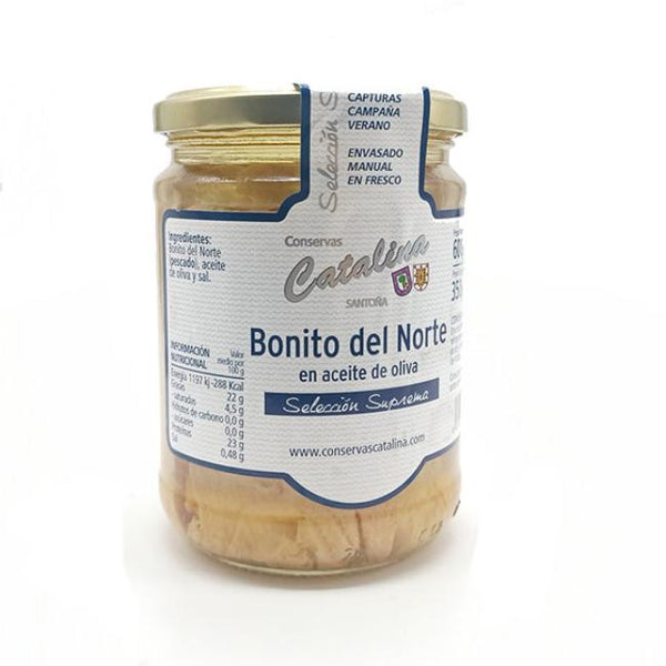 Conservas Catalina Bonito del Norte (Cantabrian White Tuna) in Olive Oil 240gr