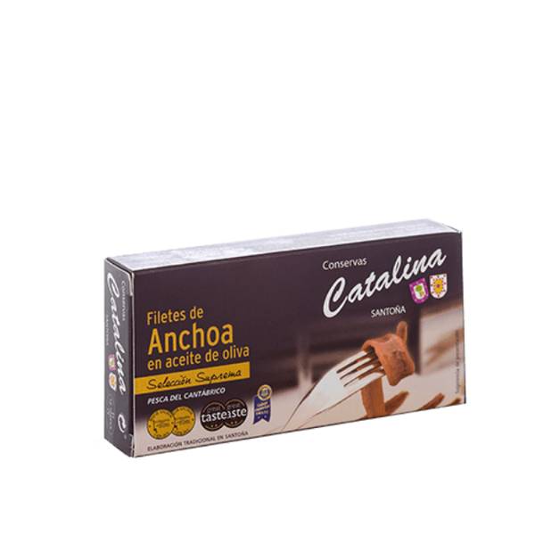 Conservas Catalina Cantabrian Anchovy Fillets in Olive Oil 45gr