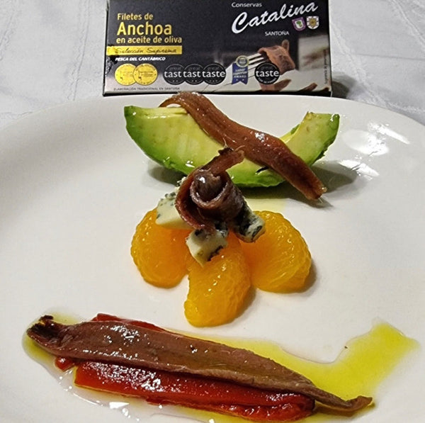 Conservas Catalina Cantabrian Anchovy Fillets in Olive Oil 45gr