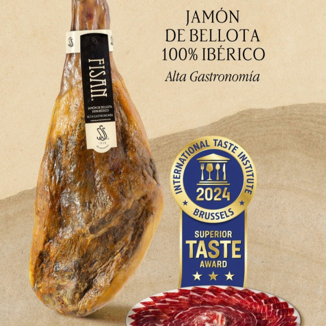 Fisan "Alta Gastronomía" Acorn-fed 100% Iberico Ham Bone-In Leg (+/- 8.5Kg)