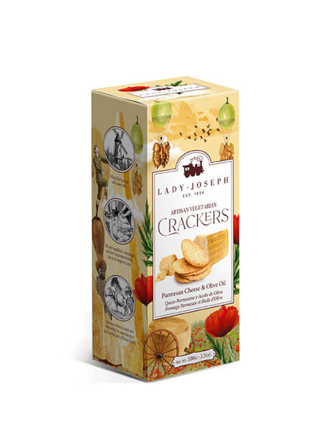 Lady Joseph Artisan Crackers with Parmesan Cheese & Olive Oil 100gr