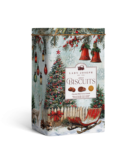 Lady Joseph Christmas Assorted Cookies in Metal Tin 300g