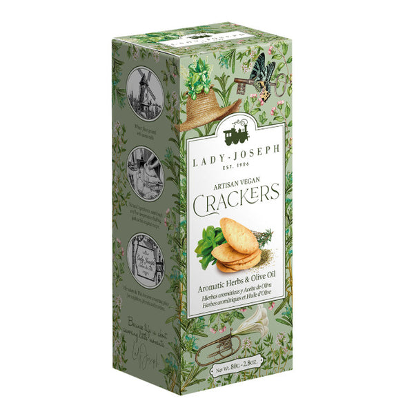 Lady Joseph Artisan Crackers with Aromatic Herbs & Olive Oil 100gr