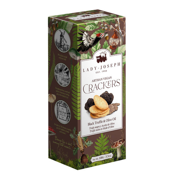 Lady Joseph Artisan Crackers with Black Truffle & Olive Oil 100gr