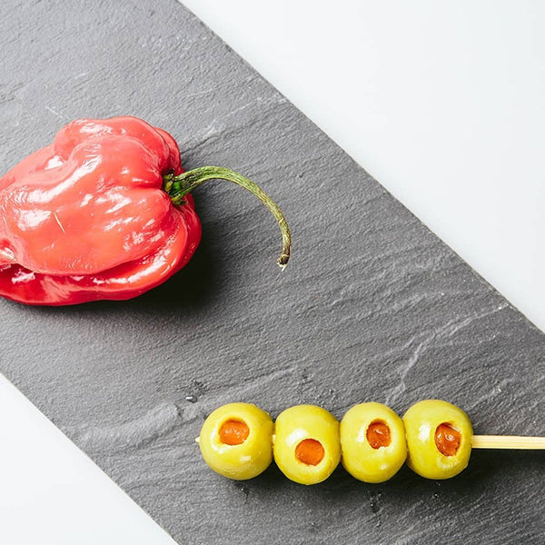 La Explanada Red Pepper Stuffed Manzanilla Olives 350gr